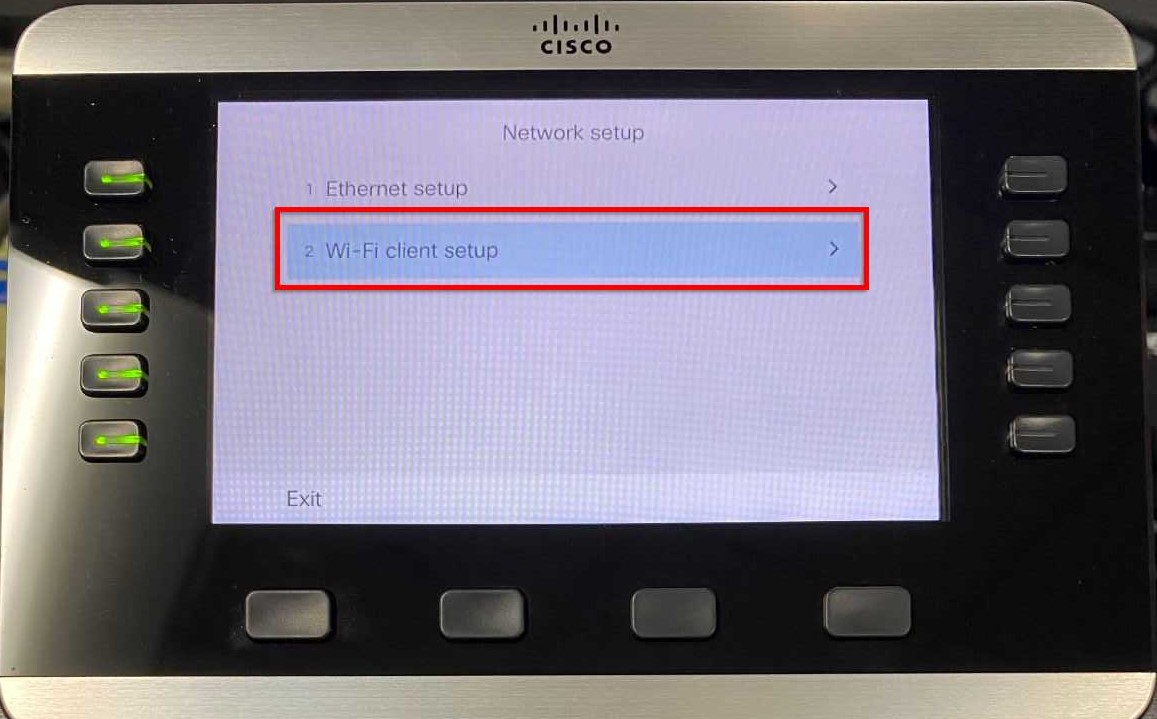 Setting up WiFi on a Cisco 8861 Phone – DOCS