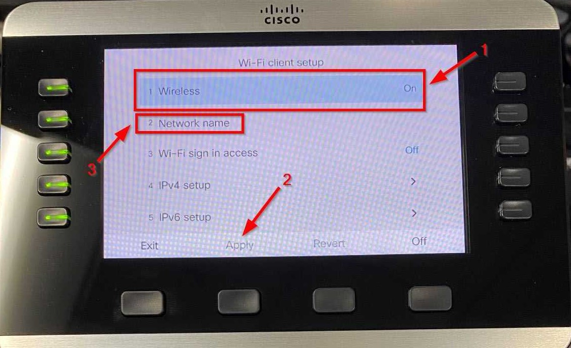 Setting up WiFi on a Cisco 8861 Phone – DOCS